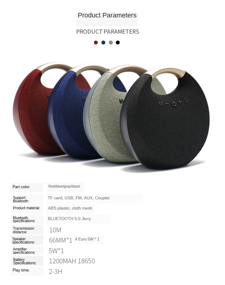 M1 Bluetooth Speaker Mini portable wireless Bluetooth speaker with TF ...