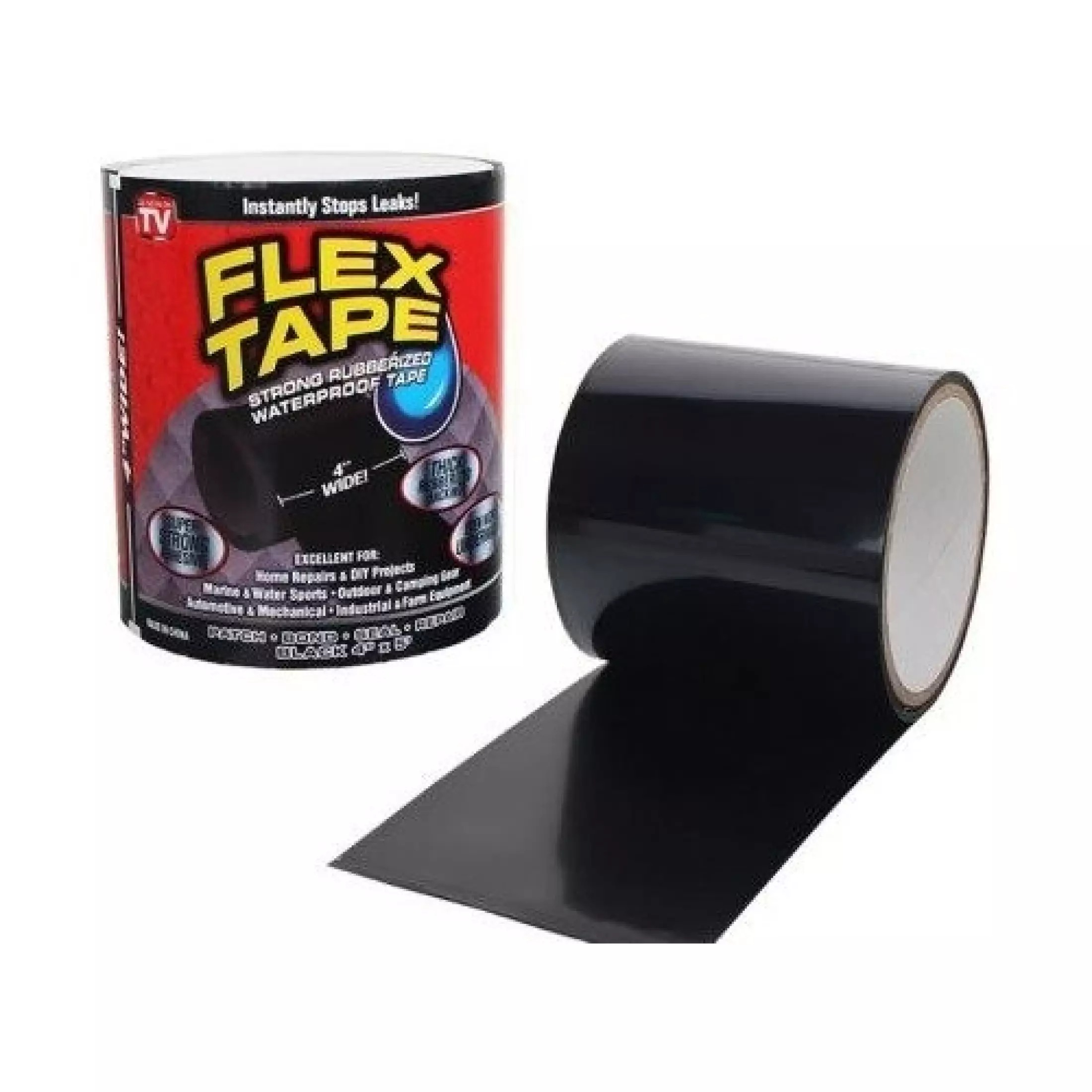 Flex Tape Super Strong Rubberized Waterproof Tape Leak Seal Crack ...